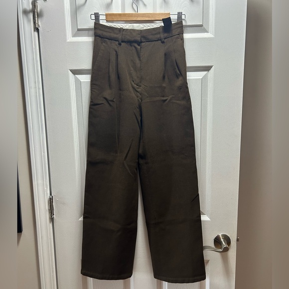 Wilfred Pants - Wilfred Brown Wide-Leg Trousers